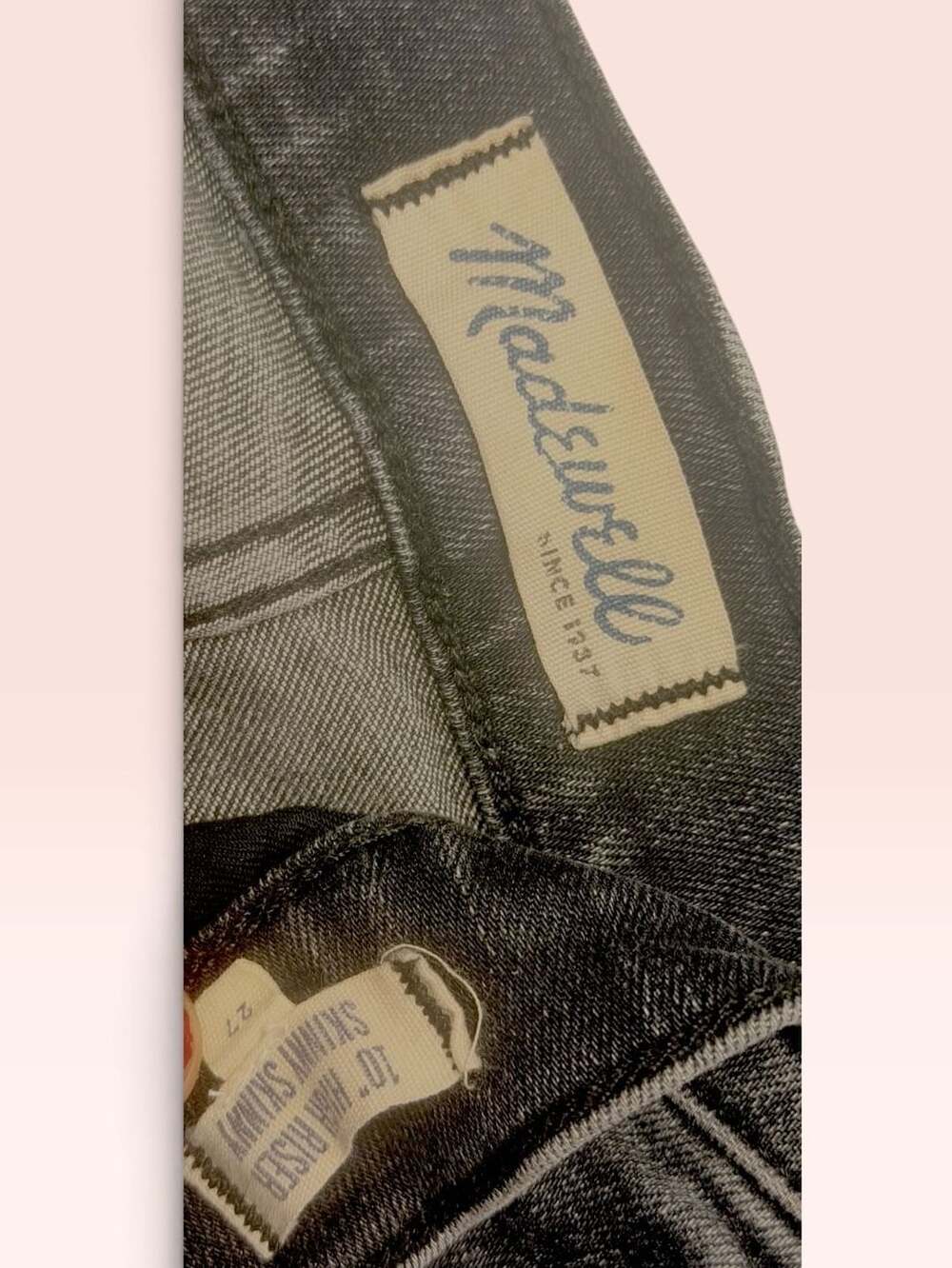 Madewell Women's The Perfect Vintage Jean Skinny High-Rise Faded Black 27